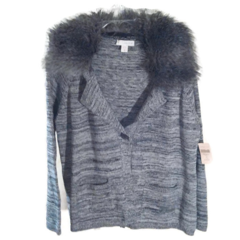 NWT Coldwater Creek Marled Sweater Jacket 1X 18